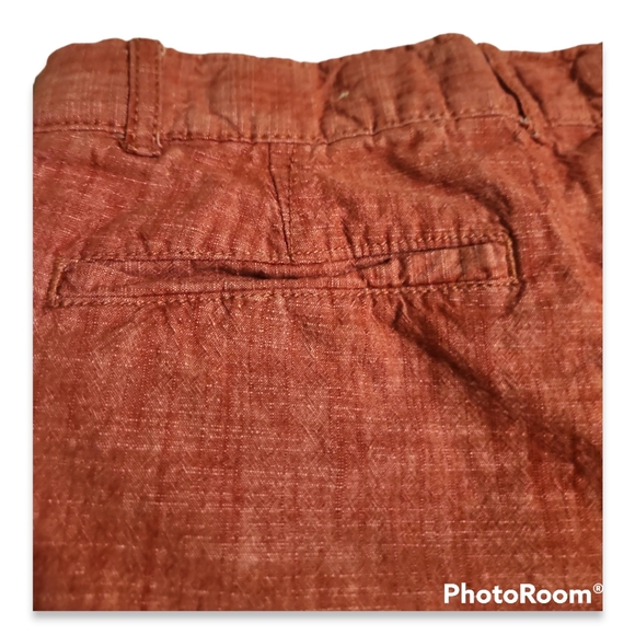 Boys orange linen shorts size 10 - Picture 3 of 4